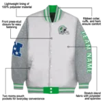 customized-marshall-thundering-herd-speckled-arms-green-gray-varsity-jacket-best-selling.webp