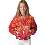 customized maryland terrapins pyramid shapes red varsity jacket best selling.webp