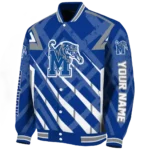customized memphis tigers chevron angles blue varsity jacket best selling.webp