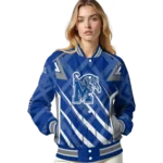 customized memphis tigers chevron angles blue varsity jacket best selling.webp