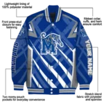 customized memphis tigers chevron angles blue varsity jacket best selling.webp