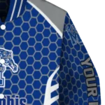 customized memphis tigers hexagon grid blue varsity jacket best selling.webp