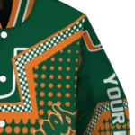 customized miami hurricanes star burst orange varsity jacket best selling.webp