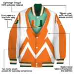 customized-miami-hurricanes-v-stripes-orange-white-varsity-jacket-best-selling.webp