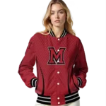 customized-miami-redhawks-chevron-arrow-red-varsity-jacket-best-selling.webp