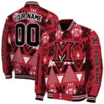 customized miami redhawks pyramid shapes red varsity jacket best selling.webp