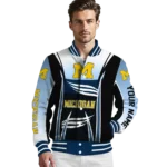 customized-michigan-wolverines-mesh-effect-blue-black-varsity-jacket-best-selling.webp