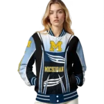 customized-michigan-wolverines-mesh-effect-blue-black-varsity-jacket-best-selling.webp