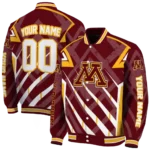 customized minnesota golden gophers chevron angles maroon varsity jacket best selling.webp