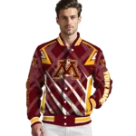 customized minnesota golden gophers chevron angles maroon varsity jacket best selling.webp