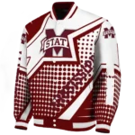 customized mississippi state bulldogs star burst maroon varsity jacket best selling.webp