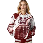 customized mississippi state bulldogs star burst maroon varsity jacket best selling.webp
