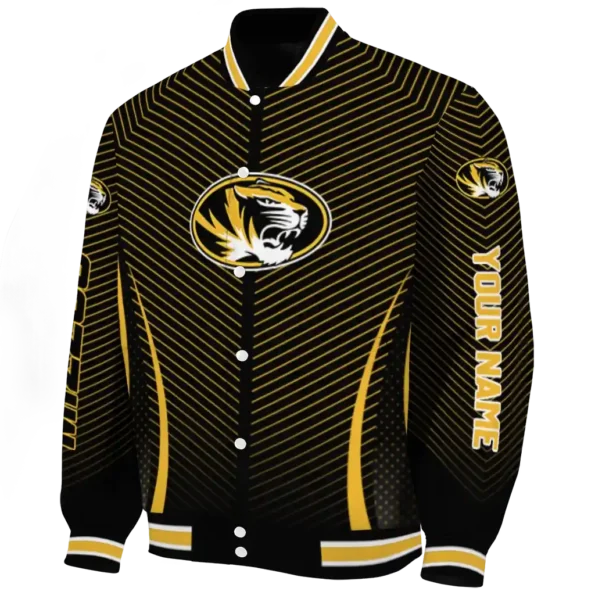 customized missouri tigers chevron arrow black varsity jacket best selling