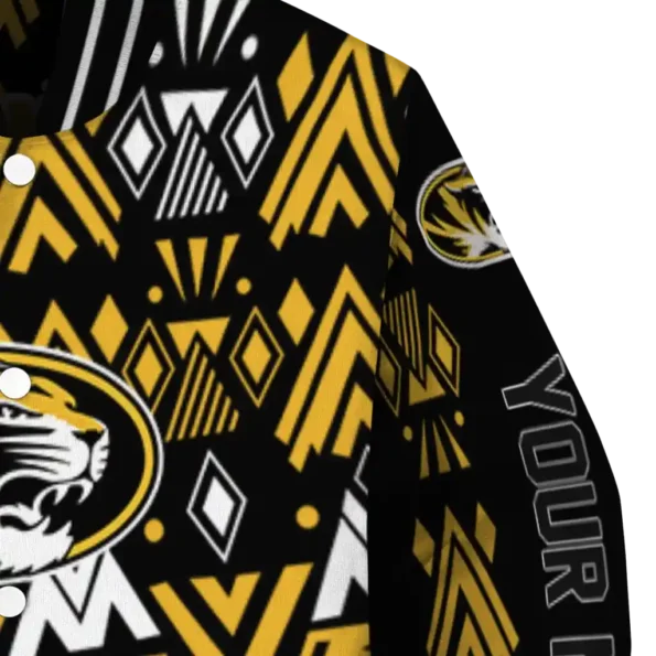 customized missouri tigers pyramid shapes black varsity jacket premium grade.webp