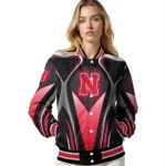 customized-nebraska-cornhuskers-mesh-chest-black-varsity-jacket-best-selling.webp