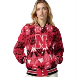customized-nebraska-cornhuskers-pyramid-shapes-red-varsity-jacket-best-selling.webp