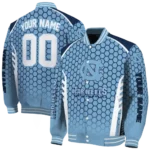 customized-north-carolina-tar-heels-hexagon-grid-light-blue-varsity-jacket-best-selling.webp