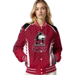 customized-northern-illinois-huskies-hexagon-grid-red-varsity-jacket-best-selling.webp