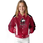 customized-northern-illinois-huskies-hexagon-grid-red-varsity-jacket-best-selling.webp