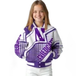 customized-northwestern-wildcats-star-burst-purple-varsity-jacket-best-selling.webp