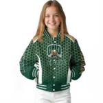 customized-ohio-bobcats-hexagon-grid-green-varsity-jacket-best-selling.webp
