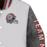 customized-ohio-state-buckeyes-speckled-arms-scarlet-gray-varsity-jacket-best-selling.webp