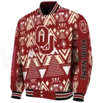 customized-oklahoma-sooners-pyramid-shapes-crimson-varsity-jacket-best-selling.webp