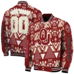 customized-oklahoma-sooners-pyramid-shapes-crimson-varsity-jacket-best-selling.webp