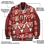 customized-oklahoma-sooners-pyramid-shapes-crimson-varsity-jacket-best-selling.webp