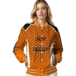 customized-oklahoma-state-cowboys-hexagon-grid-orange-varsity-jacket-best-selling.webp