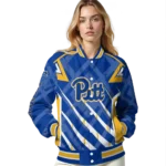 customized-pittsburgh-panthers-chevron-angles-royal-blue-varsity-jacket-best-selling.webp