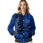 customized-pittsburgh-panthers-hexagon-cluster-royal-blue-black-varsity-jacket-best-selling.webp