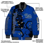 customized-pittsburgh-panthers-hexagon-cluster-royal-blue-black-varsity-jacket-best-selling.webp