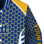 customized-pittsburgh-panthers-hexagon-grid-royal-blue-varsity-jacket-best-selling.webp