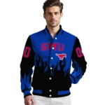 customized-smu-mustangs-flame-border-blue-black-varsity-jacket-best-selling.webp