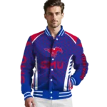 customized-smu-mustangs-hexagon-grid-blue-varsity-jacket-best-selling.webp