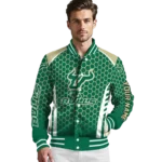 customized-south-florida-bulls-hexagon-grid-green-varsity-jacket-best-selling.webp