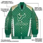 customized-south-florida-bulls-hexagon-grid-green-varsity-jacket-best-selling.webp