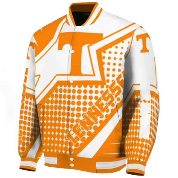 customized tennessee volunteers star burst orange varsity jacket best selling
