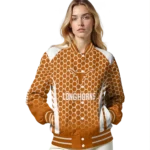 customized-texas-longhorns-hexagon-grid-orange-varsity-jacket-best-selling.webp