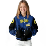 customized-toledo-rockets-flame-border-blue-black-varsity-jacket-best-selling.webp