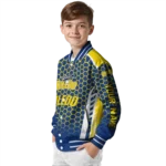 customized-toledo-rockets-hexagon-grid-blue-varsity-jacket-best-selling.webp