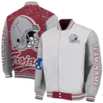 customized-troy-trojans-speckled-arms-red-gray-varsity-jacket-best-selling.webp