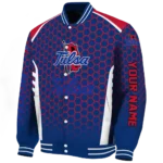 customized-tulsa-golden-hurricane-hexagon-grid-blue-varsity-jacket-best-selling.webp