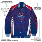 customized-tulsa-golden-hurricane-hexagon-grid-blue-varsity-jacket-best-selling.webp