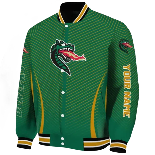 customized uab blazers chevron arrow green varsity jacket best selling