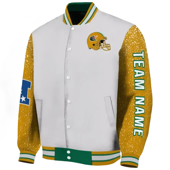 customized uab blazers speckled arms green gray varsity jacket best selling