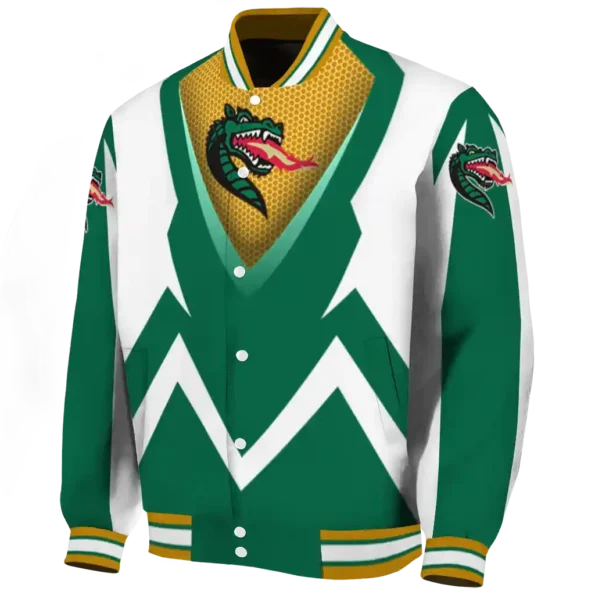 customized uab blazers v stripes green white varsity jacket best selling