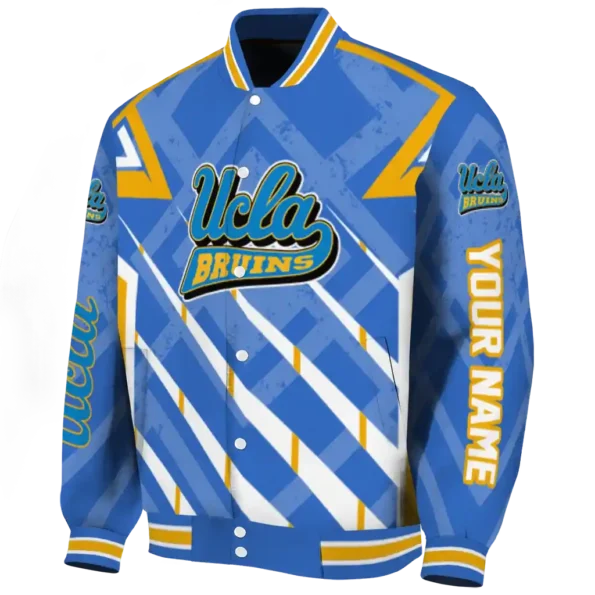 customized ucla bruins chevron angles blue varsity jacket best selling
