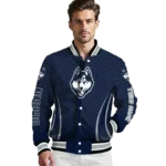 customized-uconn-huskies-chevron-arrow-blue-varsity-jacket-best-selling.webp